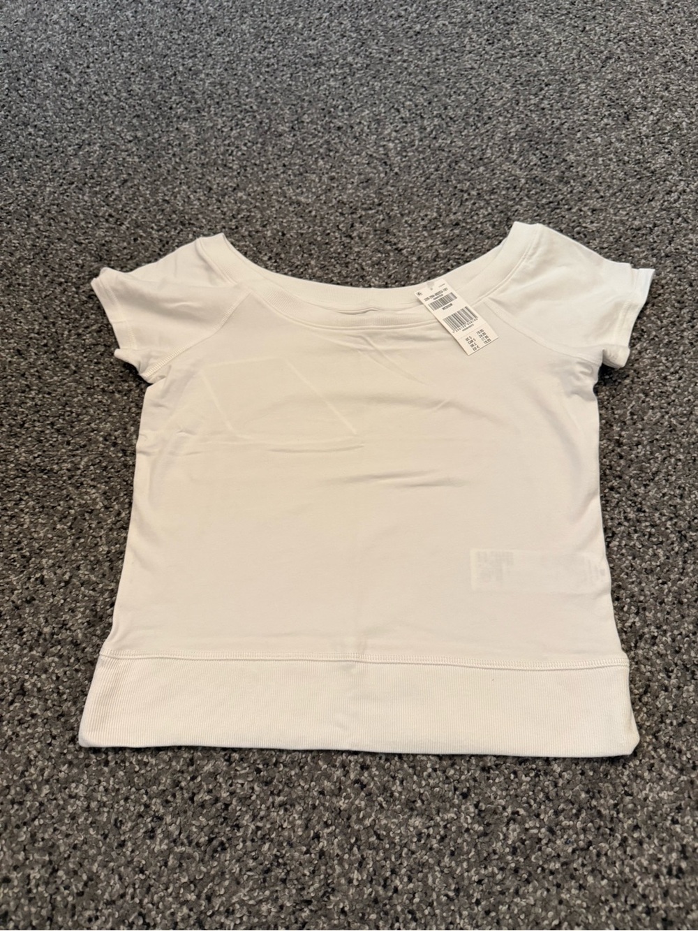 Hollister Women’s White Short Sleeve Boatneck Tee